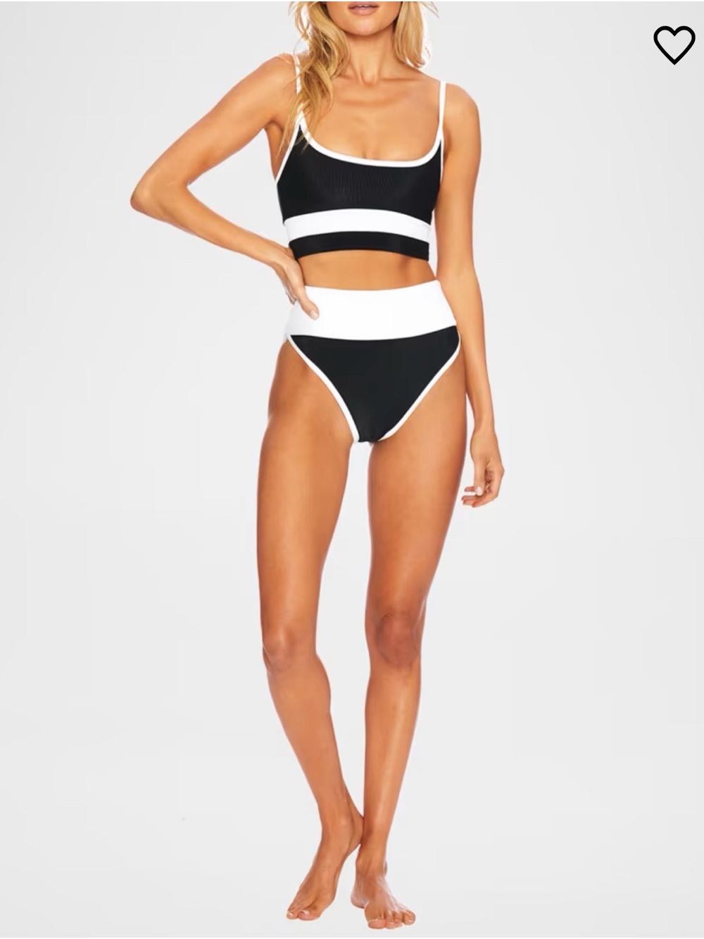 Beach Riot Eva Ribbed Colorblock Swim Top - Picture 4 of 4